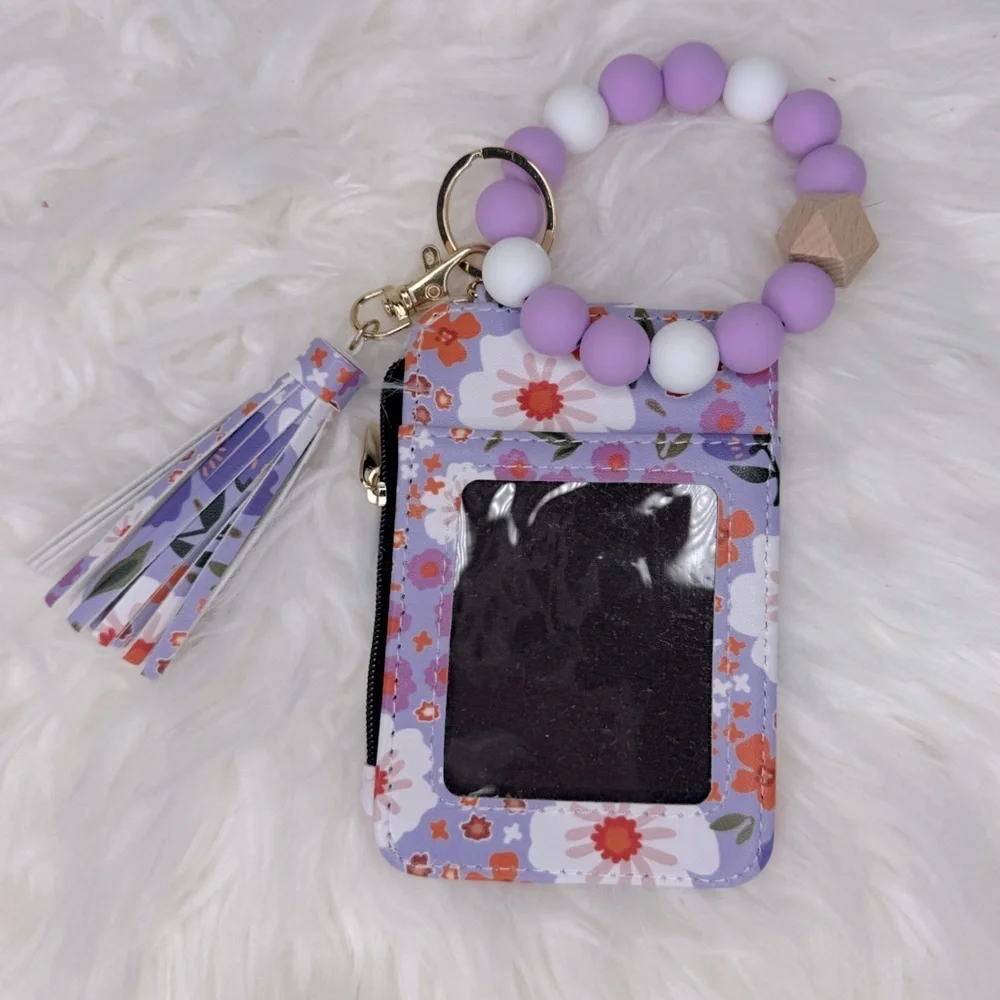 NWT Boho Wristlet Combo Lavender Floral OS - Picture 4 of 5